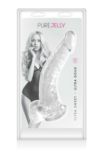  Pure Jelly 22cm Clear jelly dildo