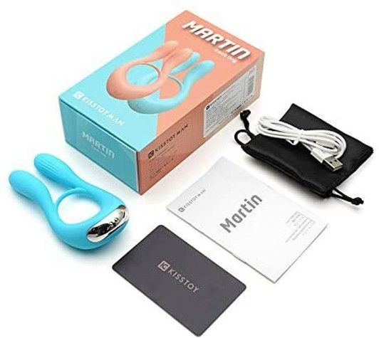 Rechargeable Cock Ring With Martin Clitoral Stimulator