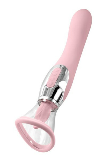 Clitoral stimulator with suction and Vibrator Harmony Pink