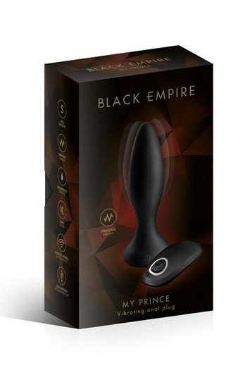  BLACK ANAL PLUG VIB MY PRINCE EMPIRE