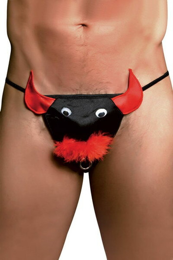 Superb sexy thong in the shape of a bull's head