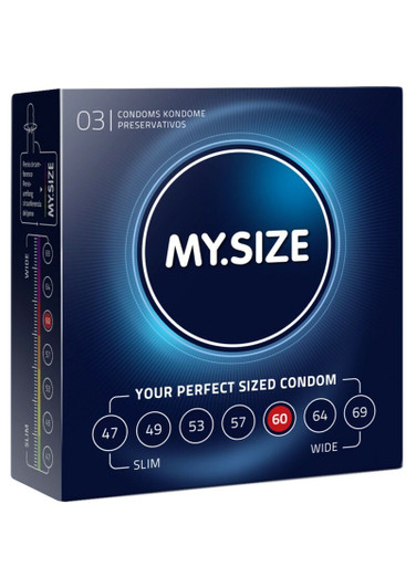 MY.SIZE 60mm Condoms 3pcs