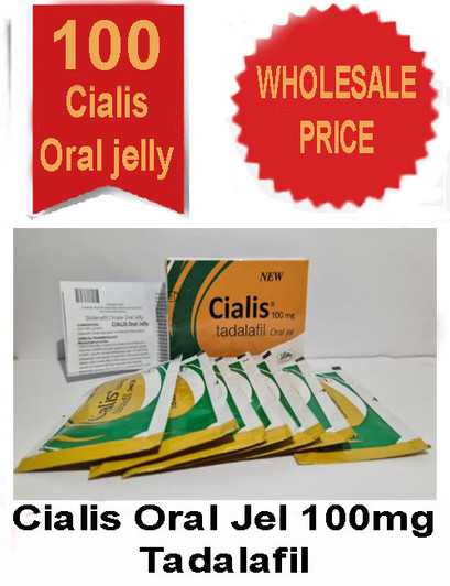 Cialis Oral Jelly Tadalafil 100mg (14 week Pack x 7)98 +2 Jellies 100 x €2,75 = € 275 (English Description)