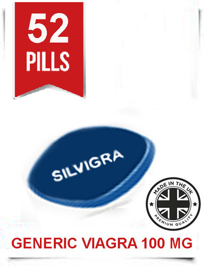 Silvgra Sildenafil Tablets 100mg (13 strips x4 pills) 52 pcs