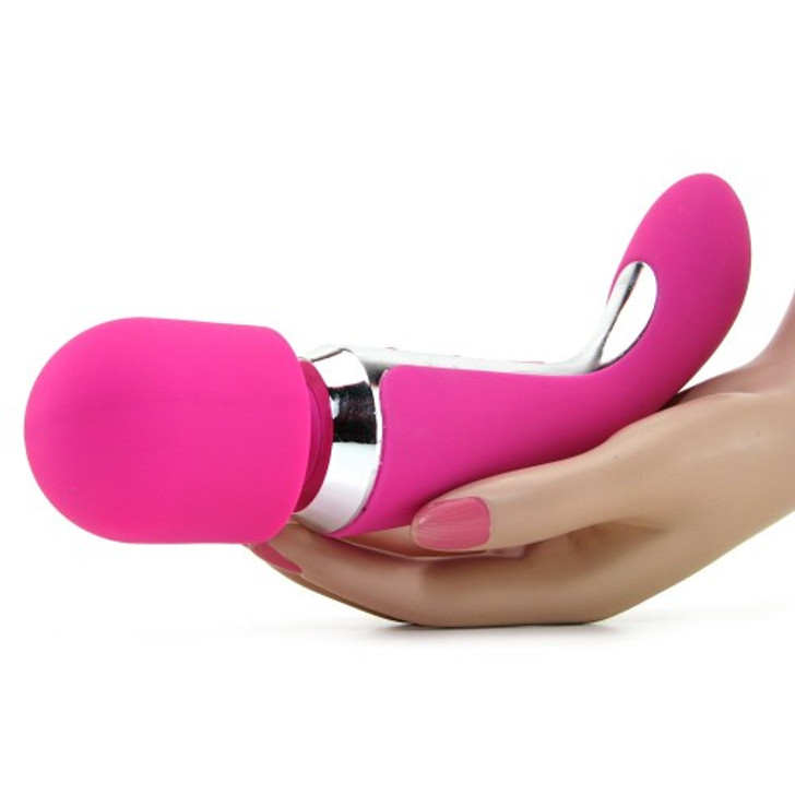 Embrace Silicone Body Wand Massager and couples vibrator Black