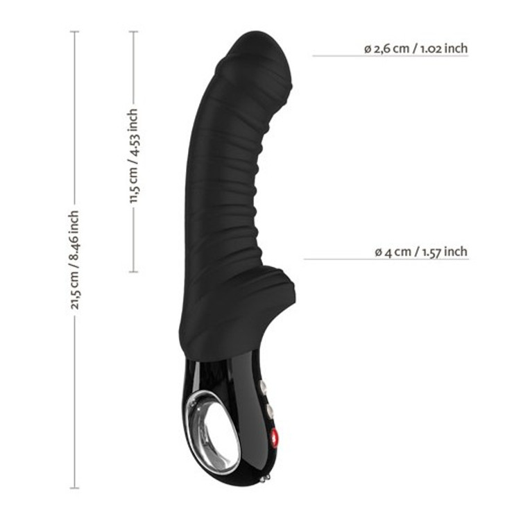 Tiger Rechargeable Silicone Vibrator Black