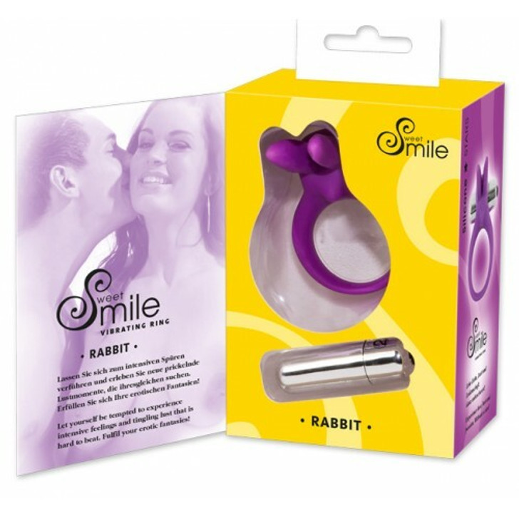 Purple vibrating Rabbit Cock Ring