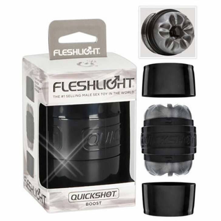 Quickshot Boost Compact Male Masturbator Stroker Black