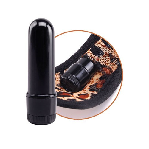 Fetish Fantasy Vibrating Strapless String Leopard