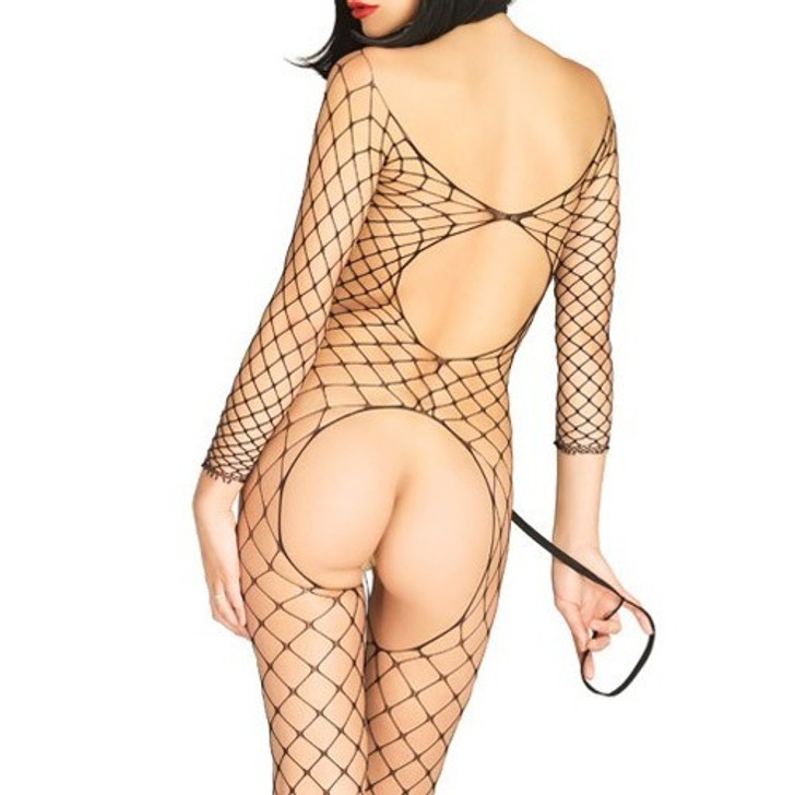Open Cup Bodystocking with Choker