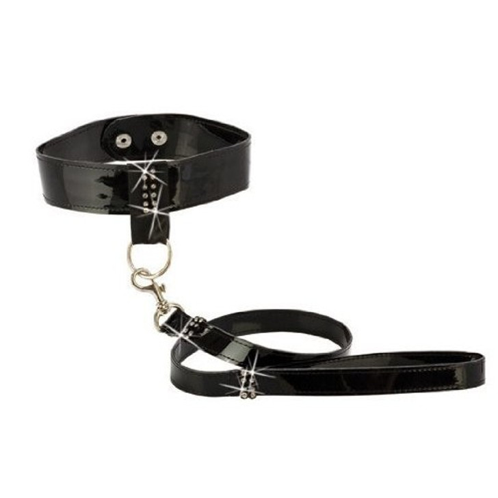 Bound By Diamonds Leash Collar Set