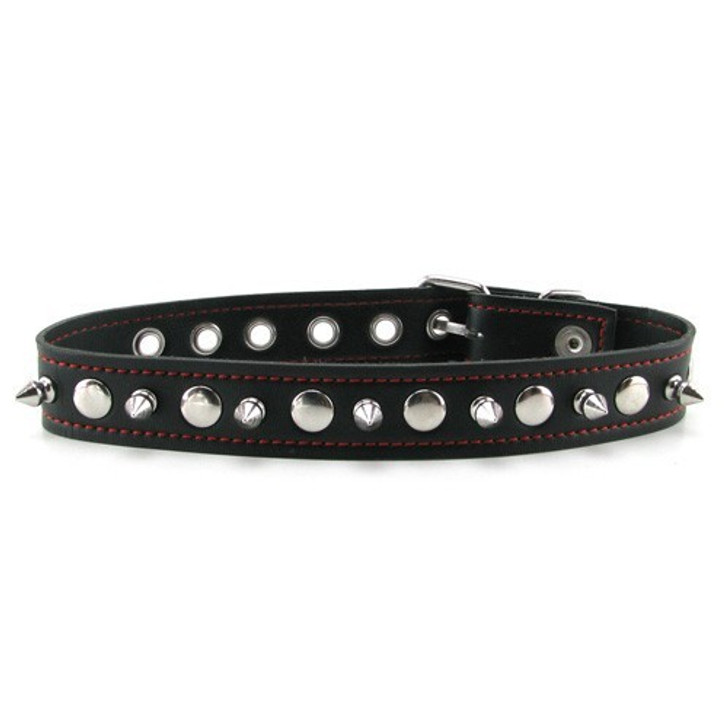 Spiked Neck Leather Collar