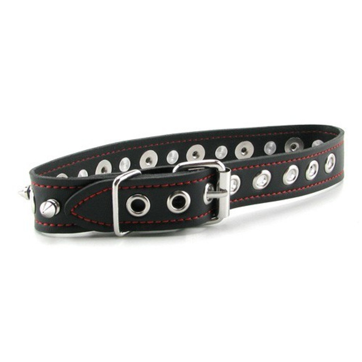 Spiked Neck Leather Collar