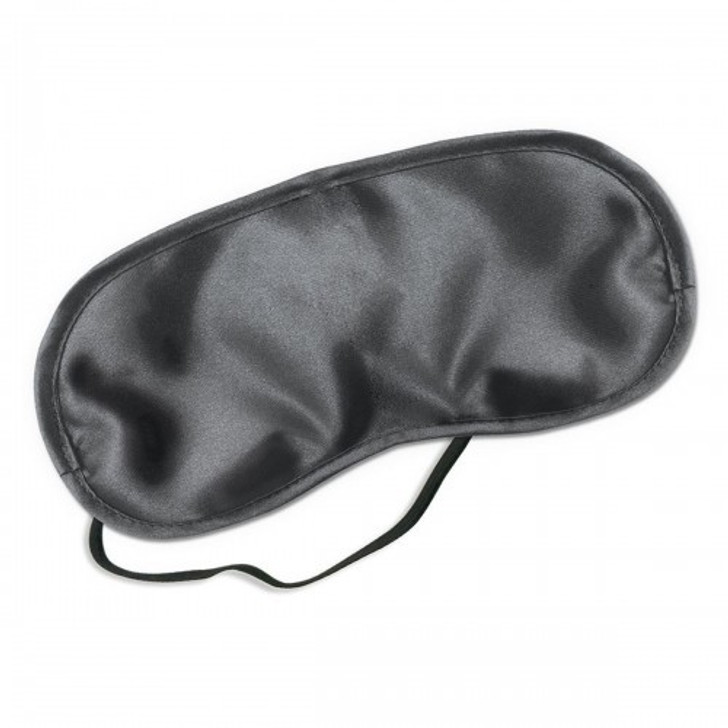 Unisex One size Black satin Padded Blindfold