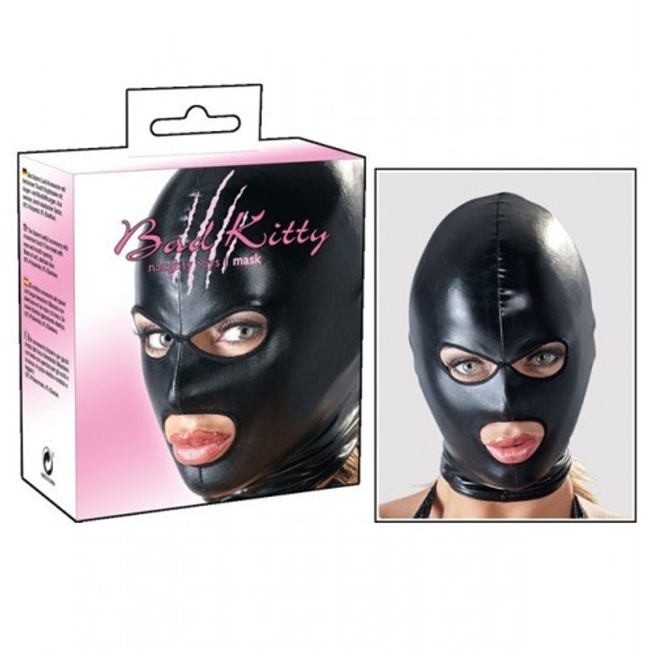 Bad Kitty Shiny Mask with Openings