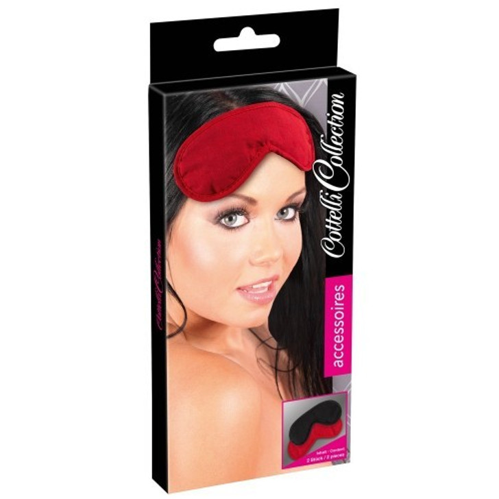 Black and Red Blindfold Set