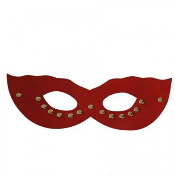 Red sexy leather face mask