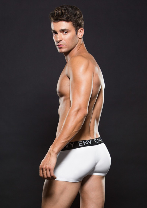 Micro LowRise Elastic Trunk White