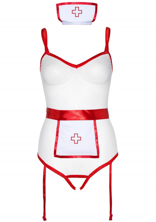 3Pc. Nurse Roleplay Set White O/S