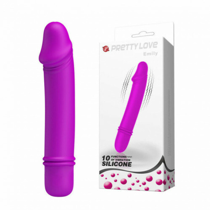 Pretty Love Emily small and thin dildo vibrator 10 function 13cm