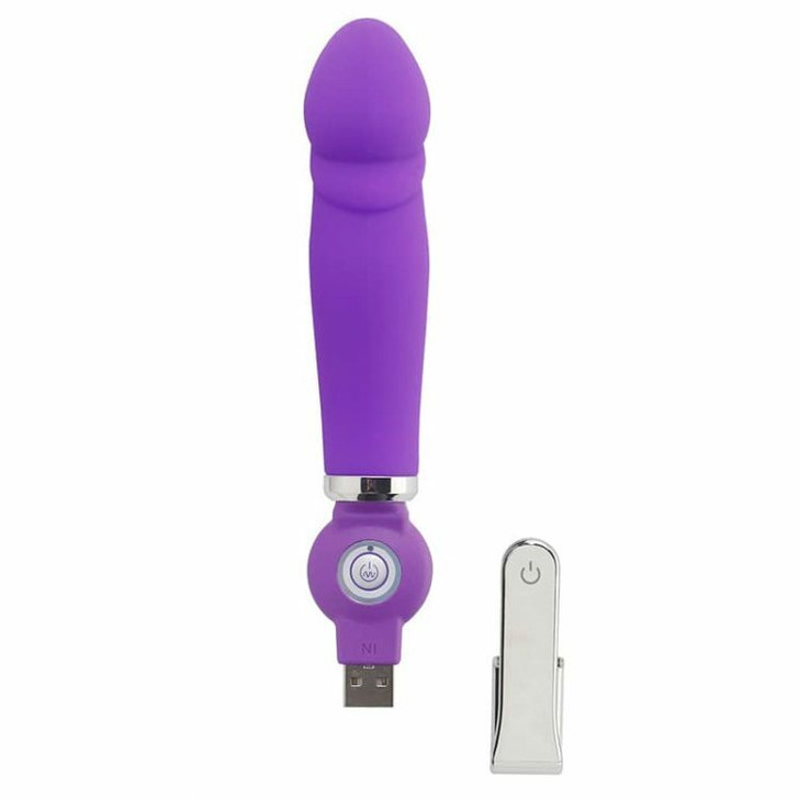 ALICE silicone small vibrator with intagrated USB in 3 choices of colour Purple