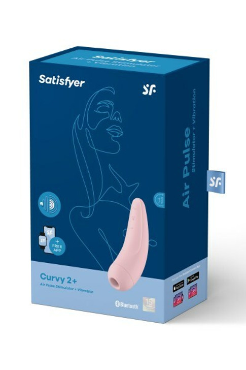 Satisfyer curvy 2+pulse stimulator of clitoris with vibration