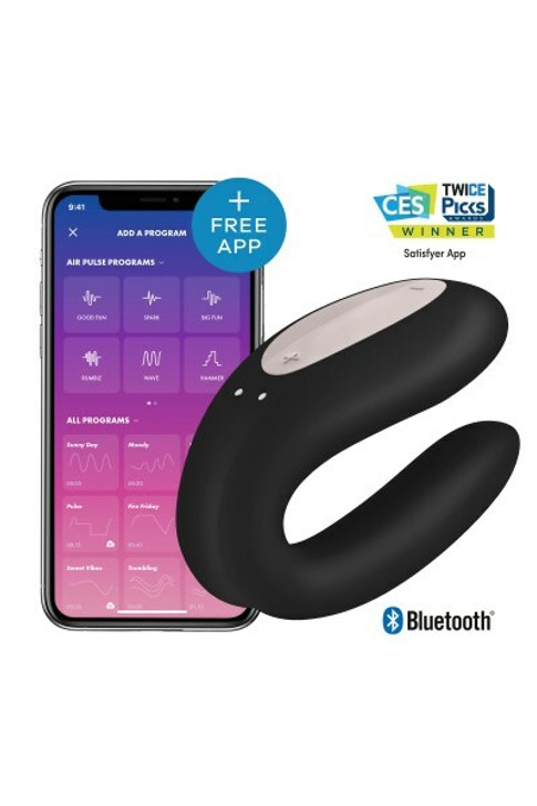 SATISFYER DOUBLE JOY CON APP BLACL