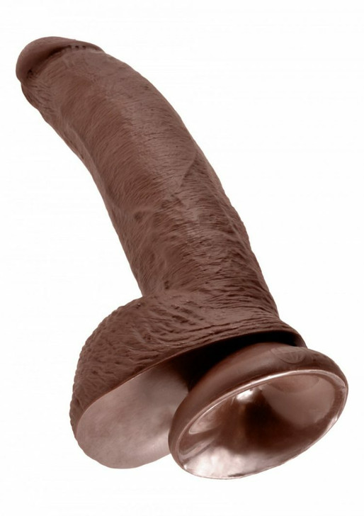 Brown Cock 9 Inch With Balls