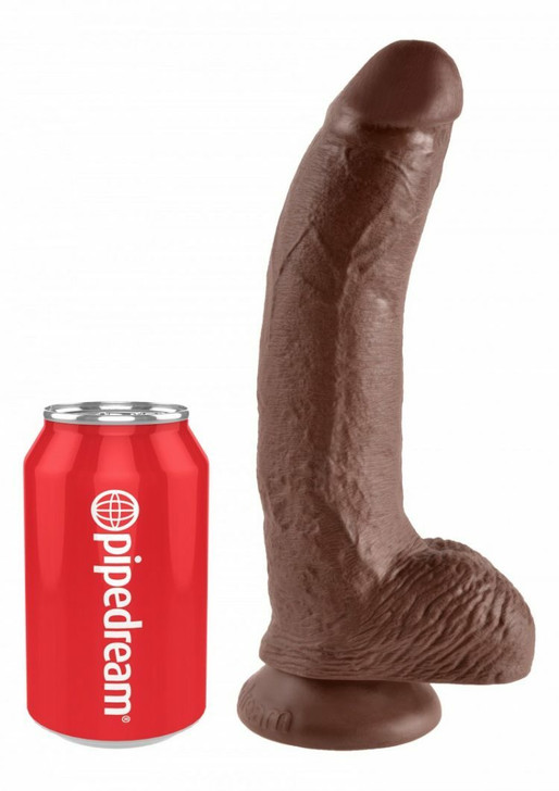 Brown Cock 9 Inch With Balls