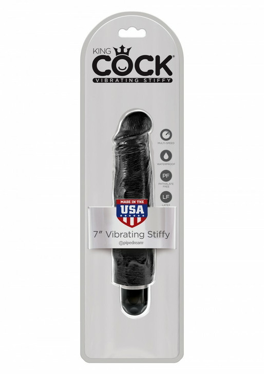 King Cock 7 Inch Vibr Stiffy black