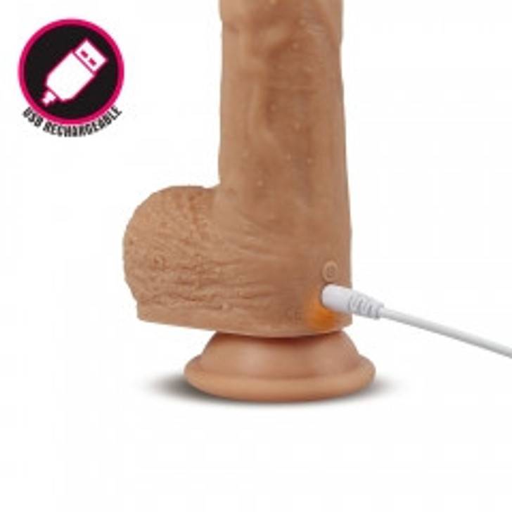 Nature Cock Dildo 8.5" heating up, vibr, Circular,rechargeable Με Δόνηση,Κίνηση,Θερμαινόμενο Και Επαναφορτιζόμενο