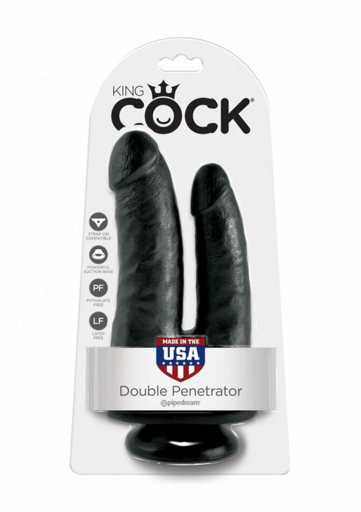 KING COCK BLACK DOUBLE PENETRATOR