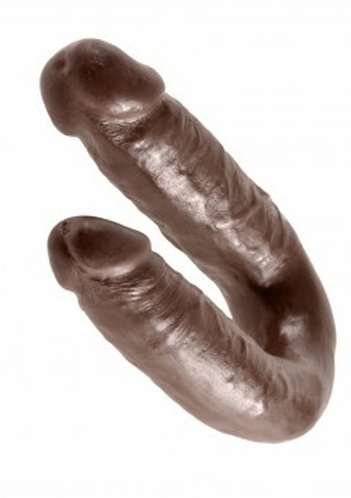 KING COCK DOUBLE TROUBLE MEDIUM BROWN