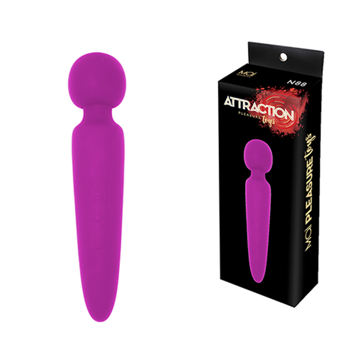 Rechargeable wand massager pink