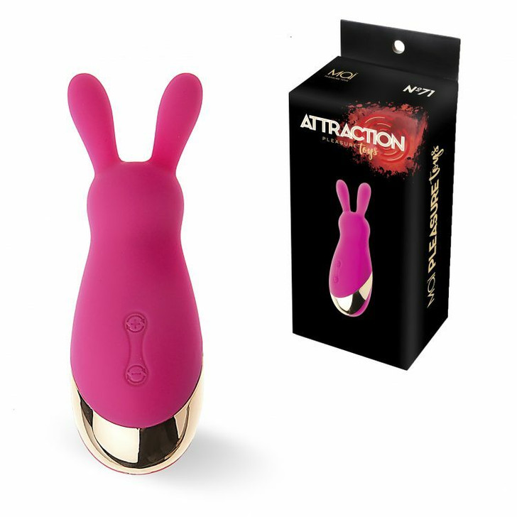 SILICONE VIBRATOR 10 FUNCTIONS RECHARGEABLE MAI Nº 71 PINK