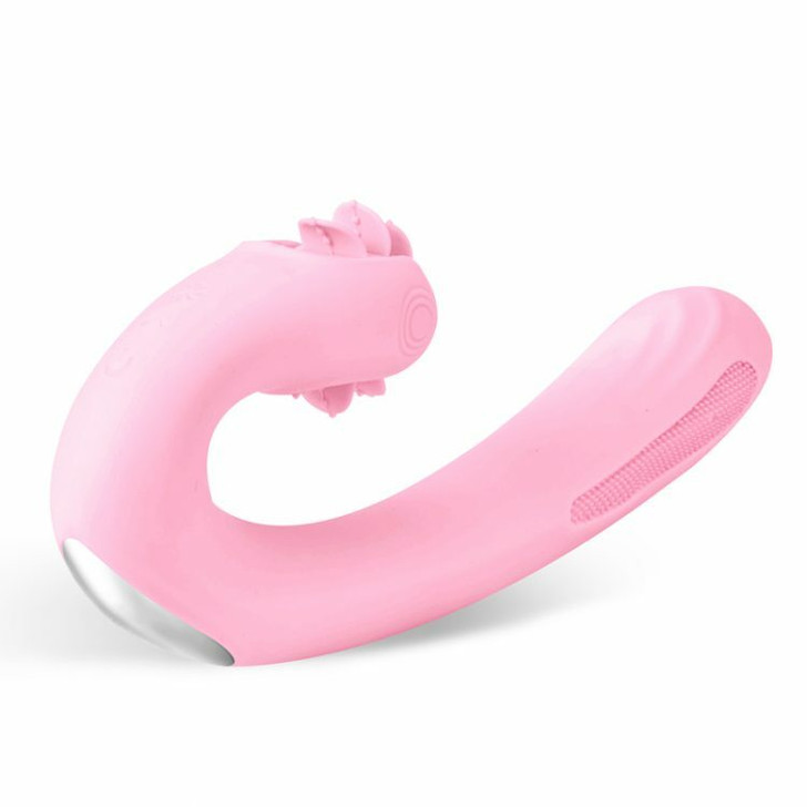 Rabbit vibrator with vaginal movement and lick for clitoris