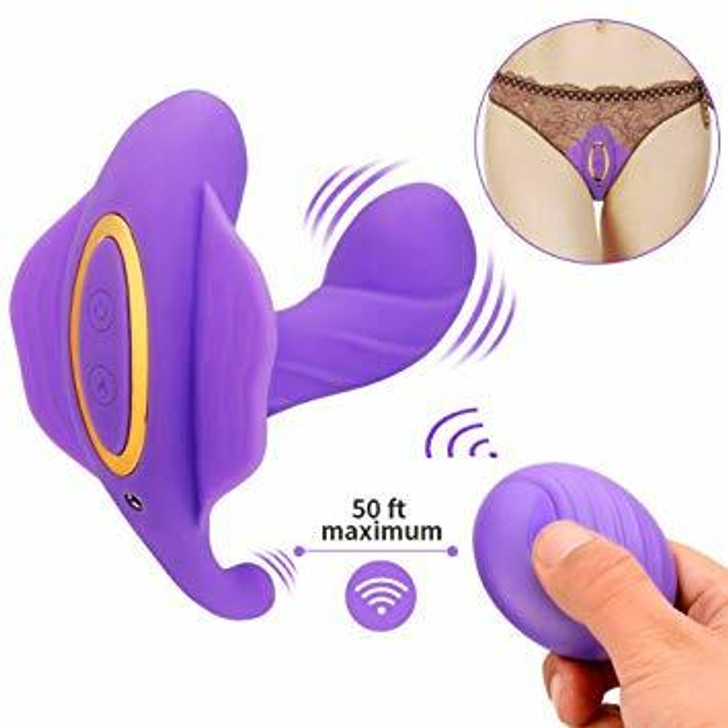 Hitted butterfly made of clinical silicone with shape for G spot stimulation