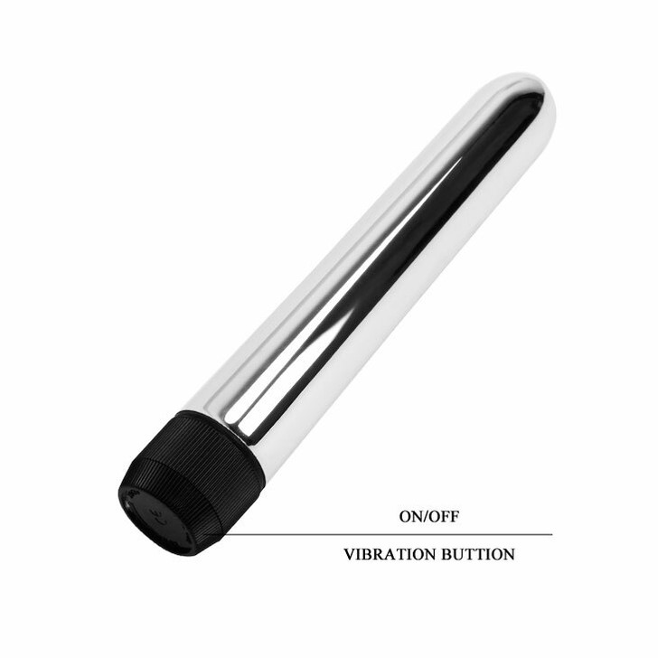 Silver colour vibrator 17 cm