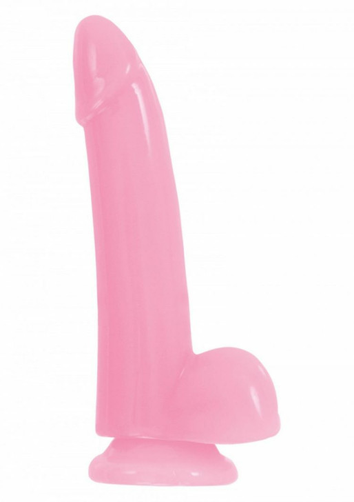 Smooth Glowing Dong 5 Inch pink