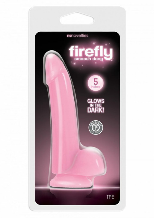 Smooth Glowing Dong 5 Inch pink