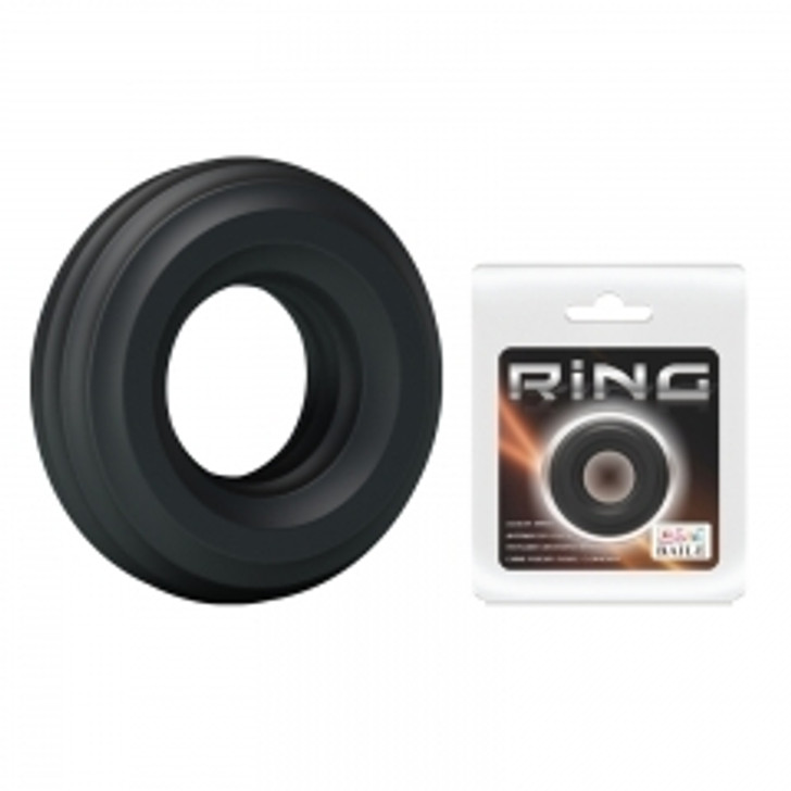 Black silicone cock ring