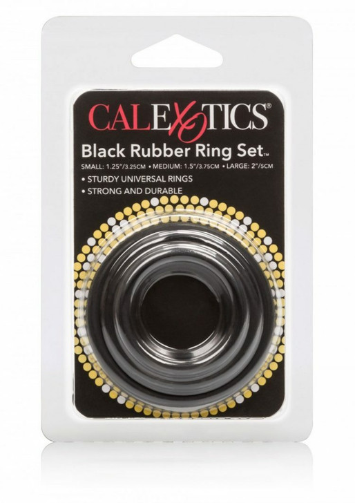 Rubber Ring – 3 Piece Set Black