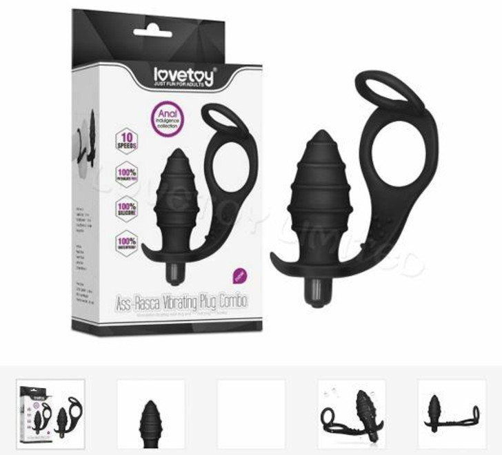 ASS RASCA VIBRATING PLUG COMBO