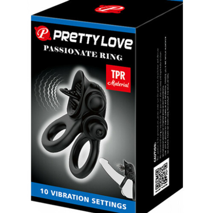 Pretty Love Double Penis & Testicle Ring