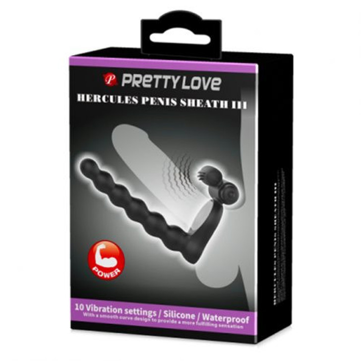 Pretty Love Penis Ring With Vibration And Double Penetration