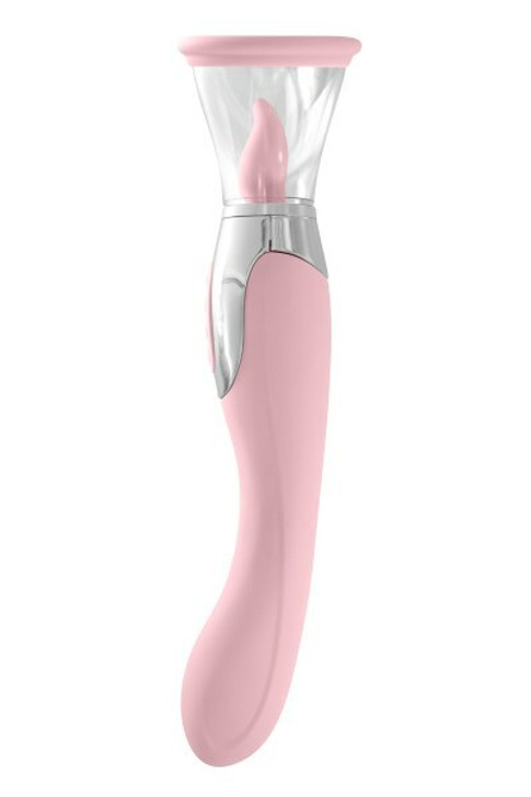 Clitoral stimulator with suction and Vibrator Harmony Pink