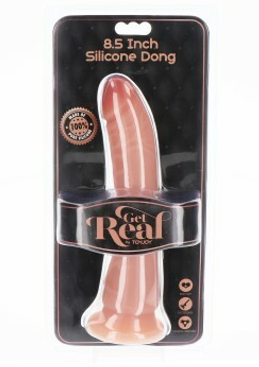 Silicone Dong 8.5 Inch Light skin tone