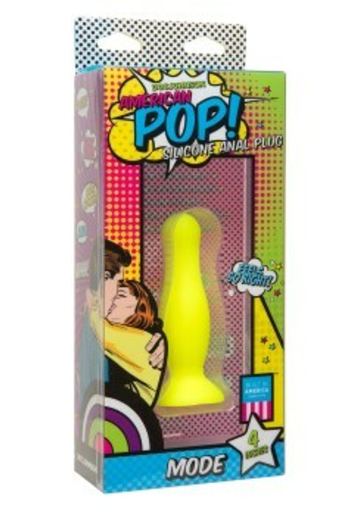 Mode Anal Plug 4 Inch Yellow