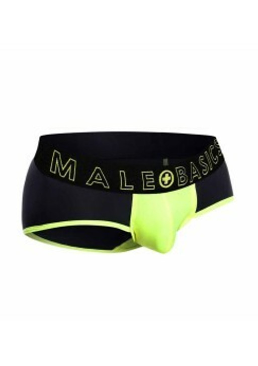 MaleBasics Neon Brief Yellow XL Large