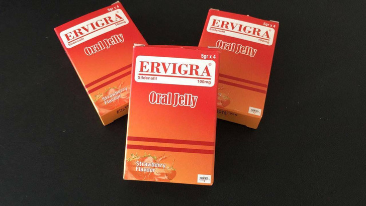 Ervigra Oral Jelly Sildenafil Citrate 100mg (2 Week Pack) 14 + 3 17pcs
